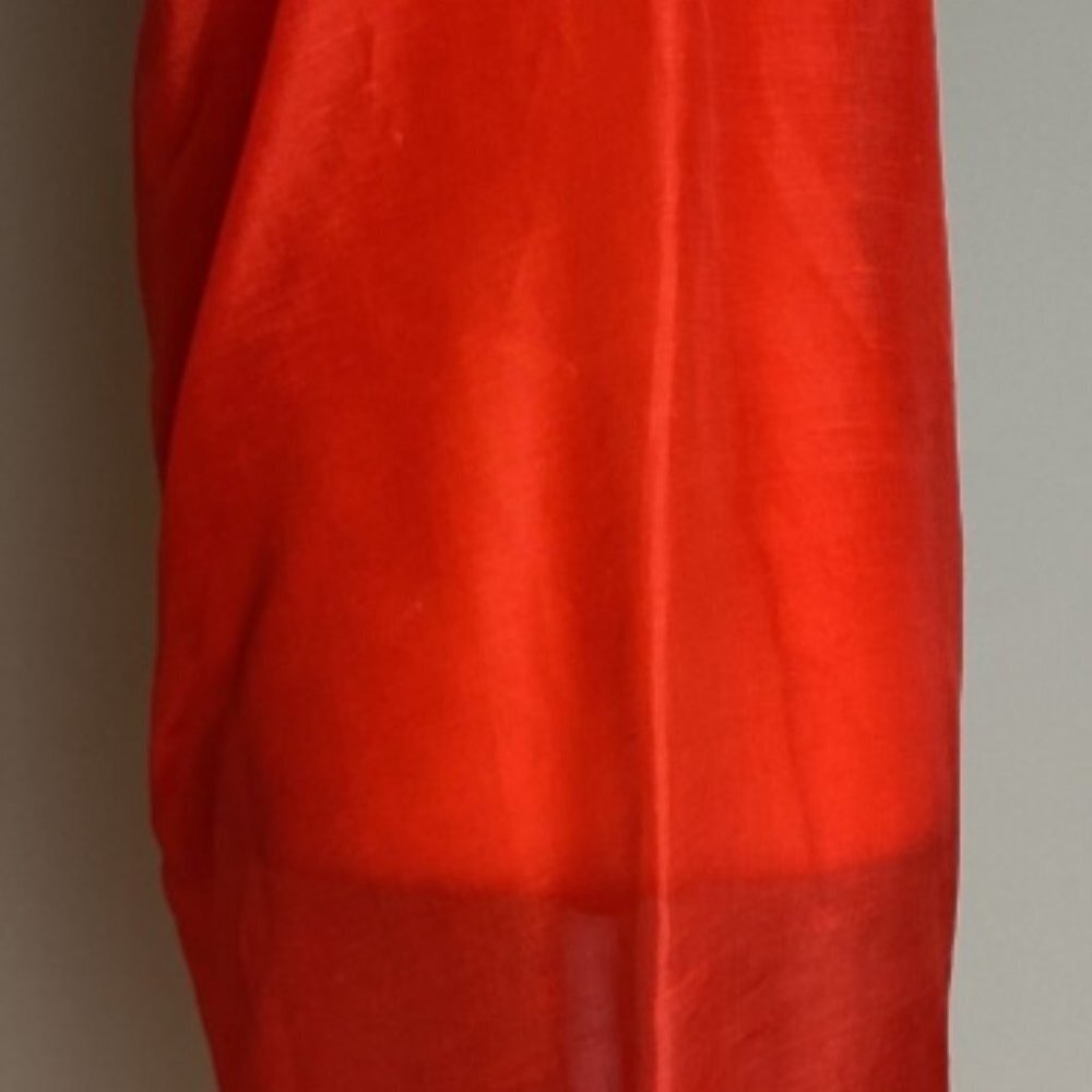 Donna Karan Red Silk Dress - Picture 5 of 16